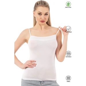 Özkan Underwear Özkan 2041 Kadın Viskon Yakası Saten Detaylı Esnek Yumuşak Ince Askılı Atlet