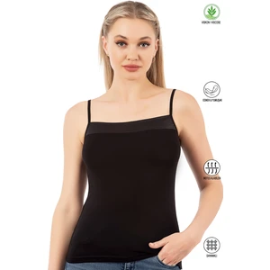 Özkan Underwear Özkan 2041 Kadın Viskon Yakası Saten Detaylı Esnek Yumuşak Ince Askılı Atlet