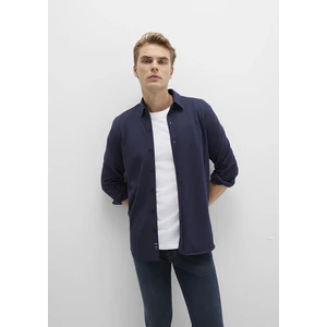 Mavi Black Lacivert Örme Gömlek 0211660-86415