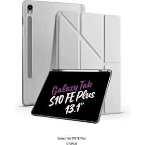 Galaxy Tab S10 Fe Plus Uyumlu 13.1 Inç Kalem Bölmeli Standlı Tri Folding Tablet Kılıfı