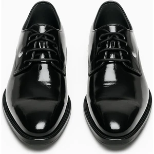 Hakiki Deri Iç Dış Mat Siyah Klasik Ayakkabı