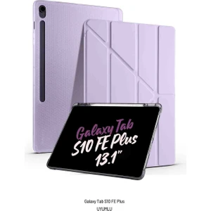 Galaxy Tab S10 Fe Plus Uyumlu 13.1 Inç Kalem Bölmeli Standlı Tri Folding Tablet Kılıfı