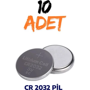 10 Adet Cr 2032 3V Şeker Ölçü Cihazı Baskül Tartı Pili , Bios Pili , Anakart Pili