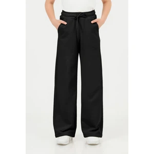 Kız Çocuk Geniş Paça Okul Pantolonu Beli Lastikli Spor Eşofman Altı