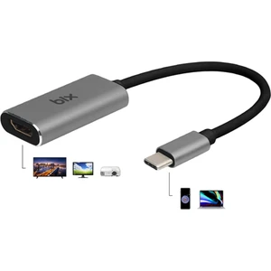 Bix BX01HB Type-C to 4K@30Hz HDMI, Macbook / Windows Uyumlu Grafik Adaptörü