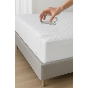 Nart Home Yatak Alezi Pamuklu Kapitone Fitted Full Kenar Sıvı Geçirmez Yatak Koruyucu Beyaz