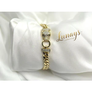 Xuping Kaplan Kafa Model Zirkon Taşlı Kadın Bileklik Gold Renk