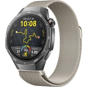 Huawei Watch Gt5 Pro 46MM Uyumlu Manyetik Milanese Loop Metal Kordon