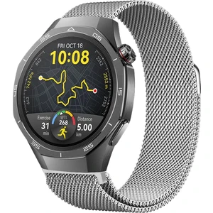 Huawei Watch Gt5 Pro 46MM Uyumlu Manyetik Milanese Loop Metal Kordon