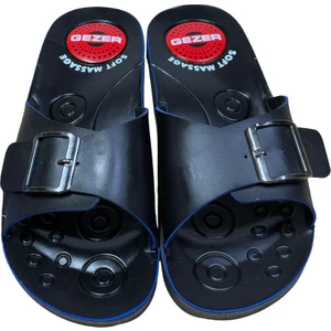 Kadın Terliği Siyah 4 Nokta Topuk Dikenine Faydalı Ortapedik Anne Terliği