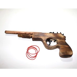 Ahşap Lastik Atan Tabanca 21 cm