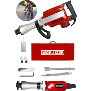 Powerforge 5800 Pro 17 kg Büyük Tip Kırıcı Hilti 70 Joule Taşıma Çantalı-Kırmızı
