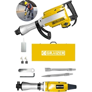 Powerforge 5800 Pro 17 kg Büyük Tip Kırıcı Hilti 70 Joule Taşıma Çantalı-Sarı