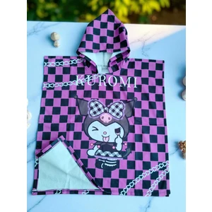 Kız Çocuk Panço Pelerin Plaj & Deniz Havlusu