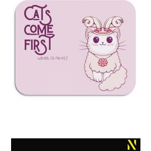 Sevimli Kediler Burç Temalı Koç Burcu Desenli Ergonomik Mouse Pad - 23 cm x 19 cm - Kaydırmaz Taban Ev ve Ofis Kullanımı Için Ideal Fare Altlığı Mousepad