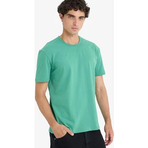 %100 Pamuk Regular Fit Bisiklet Yaka Kısa Kollu Ağır Kumaş Tişört D5481AX25SP