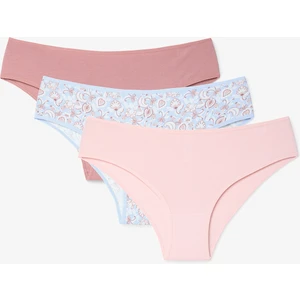 Blue Story Şal Desenli Düşük Bel 3'lü Slip Külot