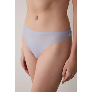 Açık Mavi Zerogram Dikişsiz İz Yapmayan Normal Bel Slip Külot