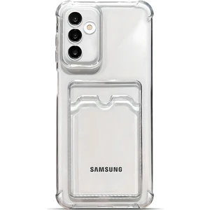 Samsung Galaxy A16 Uyumlu Kamera Korumalı Kartlıklı Köşeleri Airbag Tasarımlı Darbe Önleyici Şeffaf Silikon Kılıf