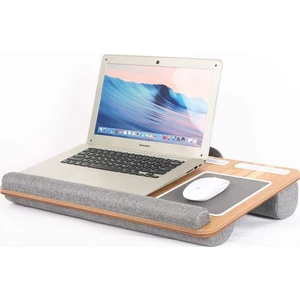 Portatif Laptop Sehpası Tablet Bölmeli Yastıklı Notebook Masası