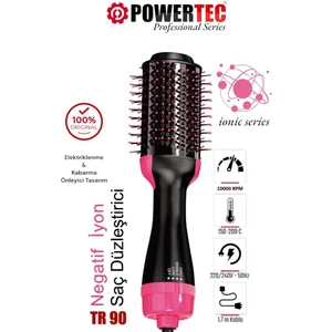 Tr-90 Profesyonel Saç Şekillendirici ve Saç Düzleştirici Fön Tarağı Iyon Özellikli