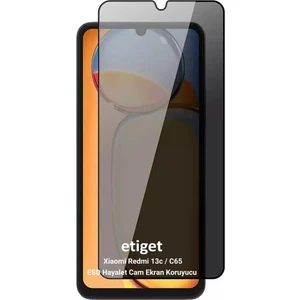 Xiaomi Redmi 13C / Poco C65 ”ESD ANTI-STATIC” Gizli Hayalet Cam Ekran Koruyucu
