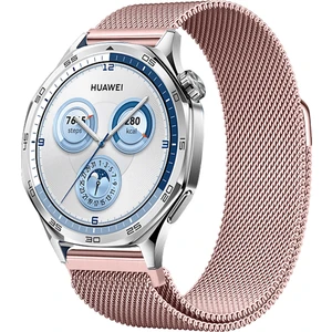 Huawei Watch Gt5 46MM Uyumlu Manyetik Milanese Loop Metal Kordon