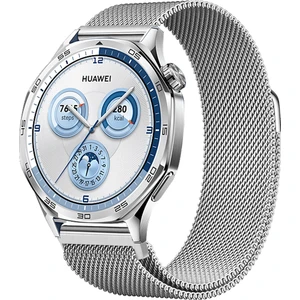 Huawei Watch Gt5 46MM Uyumlu Manyetik Milanese Loop Metal Kordon