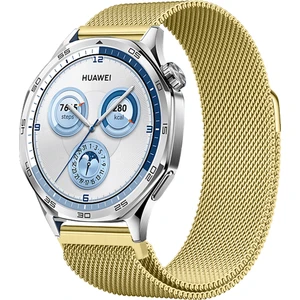 Huawei Watch Gt5 46MM Uyumlu Manyetik Milanese Loop Metal Kordon