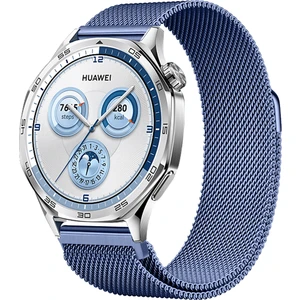 Huawei Watch Gt5 46MM Uyumlu Manyetik Milanese Loop Metal Kordon