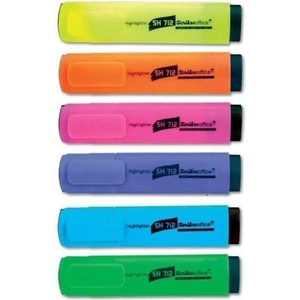 Fosforlu Highlighter Canlı Renkler 6'lı Kalem Seti (SH712)