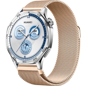 Huawei Watch Gt5 46MM Uyumlu Manyetik Milanese Loop Metal Kordon