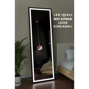 LED Işıklı Boy Aynası Lazer Kumlamalı 60X180 cm