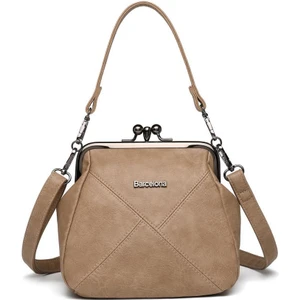 Yıkama Deri Burslu Kadın Omuz Çantası 21-K Barcelona 1848-7