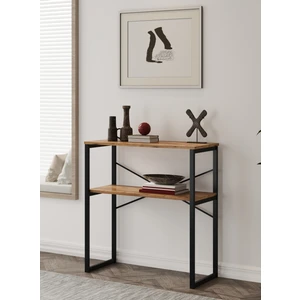 Özgen Dresuar Kahve Köşesi Raflı  Metal Konsol - Çam