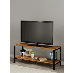 Oziba Tv Ünitesi Metal Ayaklı Televizyon Sehpası 120cm -Çam