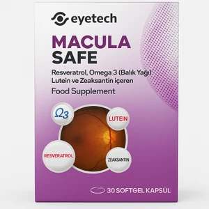 Maculasafe  göz  vitamini gıda takviyesi 30 Yumuşak Jel Kapsül 