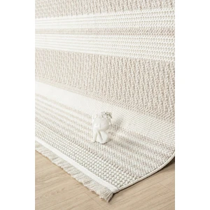 Krem Bej Yumuşak Dokulu Halı Kilim Salon Mutfak Koridor Yolluk Dokuma Makine Halısı 0015