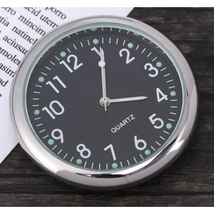 Ev Araç Araba Tekne Bisiklet Için Mini Quartz Saat Mini Kuvars Modern Yapışkanlı Klima Aparatı -Siyah