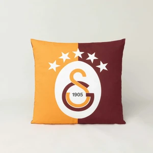Lisanslı 5 . Yıldız Galatasaray Çift Yüzü Desenli Kırlent ( 40X40 cm )