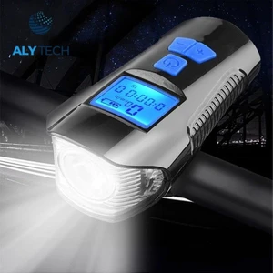 5 Modlu LCD Ekranlı Akıllı Bisiklet Farı – Korna + Hız Göstergesi + Şarjlı LED Aydınlatma