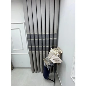 Nivemeshome Çakı FJ672069 V-5422 Taş  1/3 Sık Pileli  Fon Perde Apm