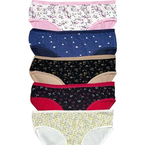 5'li Kadın Desenli Pamuklu Bato Külot