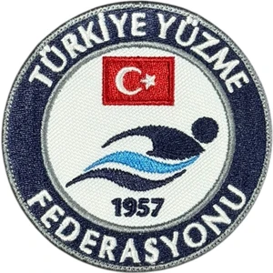 Türkiye Yüzme Federasyonu Nakış Patch Peç - 8 cm