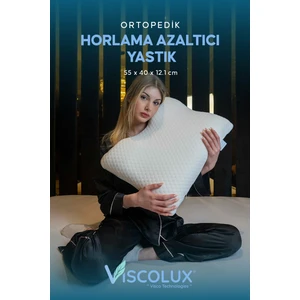 Ortopedik Visco Yastık | Anti-Horlama Uyku Yastığı 55X40X12/10 Mavi