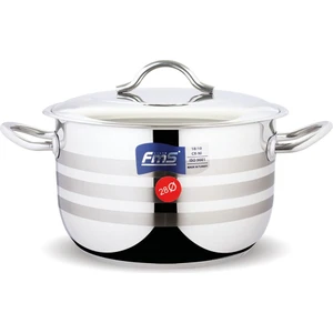 Silindir 24 cm Derin Çelik Tencere