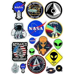 Nasa Sticker Telefon Laptop Notebook Tablet Defter Matara Stiker Etiket ST1208