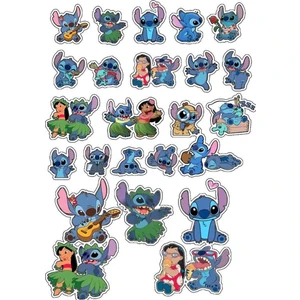 Lilo And Stitch Sticker Telefon Laptop Notebook Tablet Defter Matara Stiker Etiket ST661