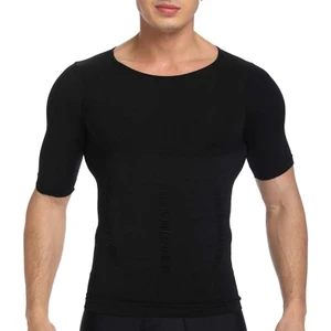 Erkek Şekillendirici Yarım Kol Atlet – Vücut Toparlayıcı Kompresyon Korse Atlet | Göğüs Toparlayıcı, Karın Inceltici, Spor Salonu ve Günlük Kullanım Için