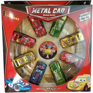8'li Küçük Metal Arabalar Şimşek